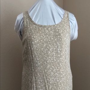 Summery,  flower print, rayon, long dress.